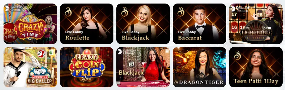 Jeux de casino en direct BeVegas Casino