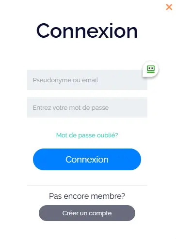 Connexion des membres du BeVegas Casino