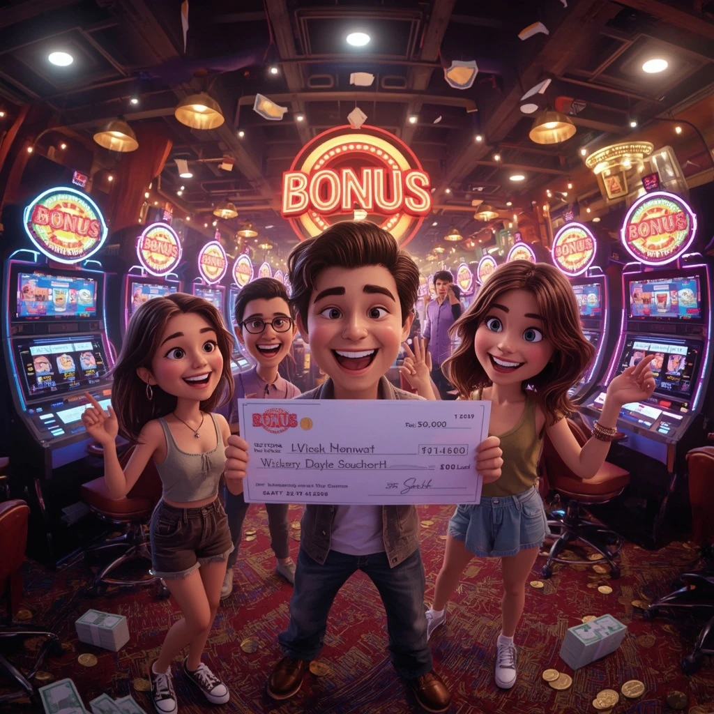 bonus dans les mains de l'homme au casino BEVEGAS CASINO