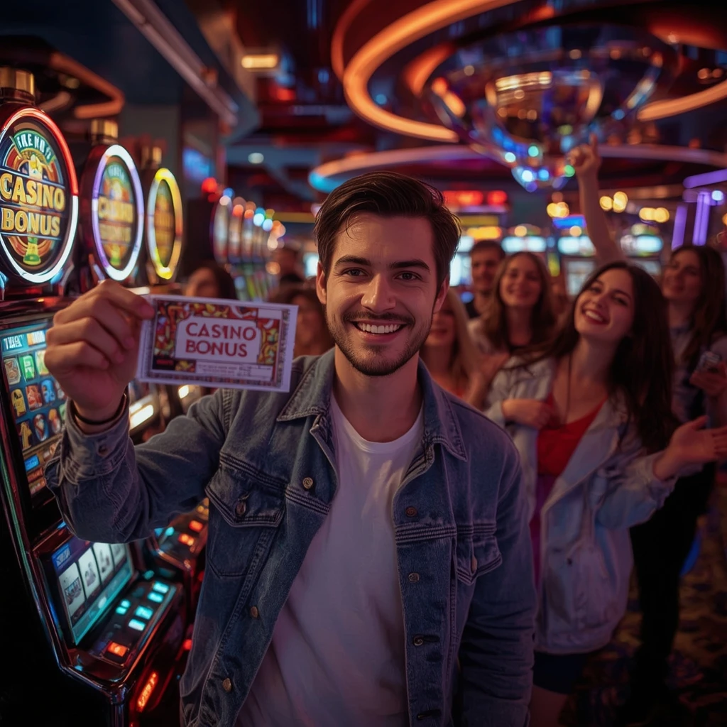 personne tenant un bonus de casino BeVegas Casino