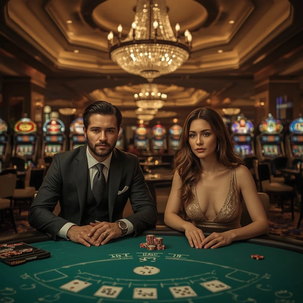 Deux joueurs de poker au BEVEGAS CASINO